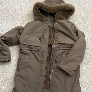 Brown winter coat